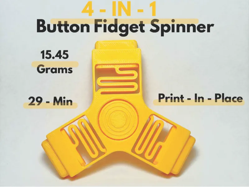 Button Fidget Spinner