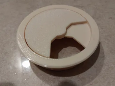 Computer desk socket, D60 mm