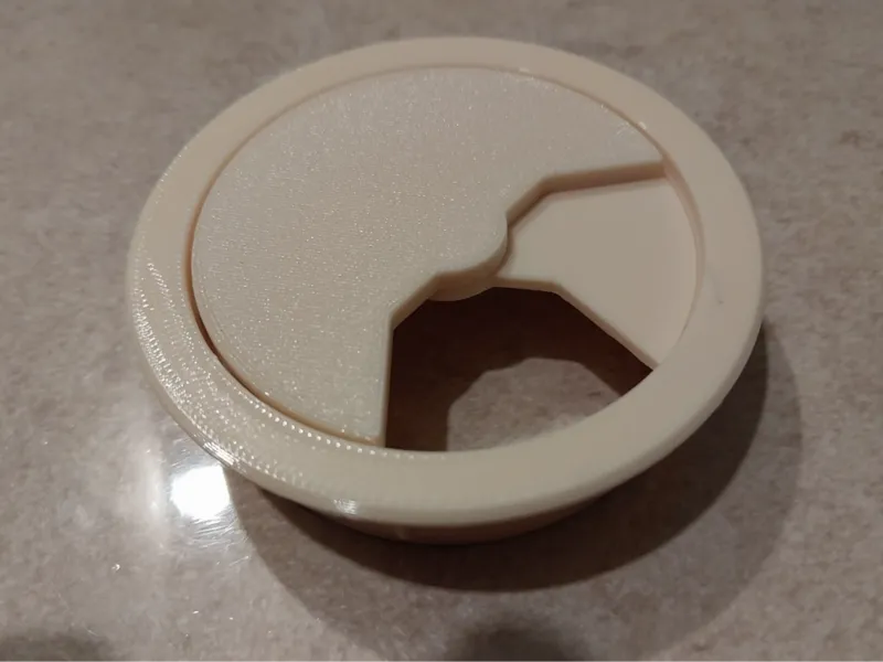 Computer desk socket, D60 mm