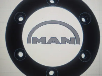 Man Logo for Logitech steering wheel