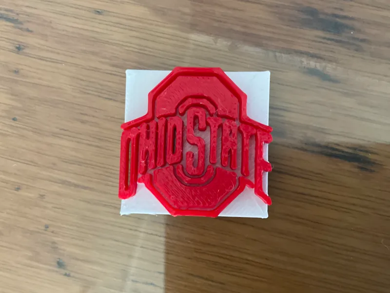 Ohio state croc charm