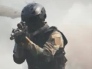 Kneeling soldier
