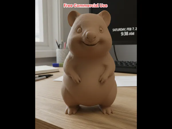Statue réaliste de quokka