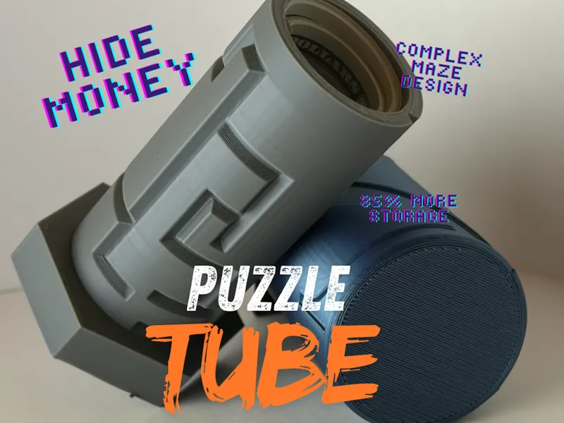 Puzzle Tube Money Hider