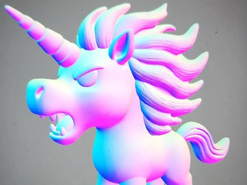 Chibi Angry Unicorn 