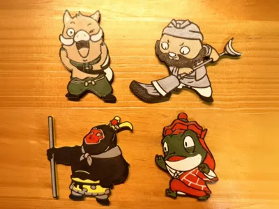 Little Monster Refrigerator Magnet from Langlang Mountain F4