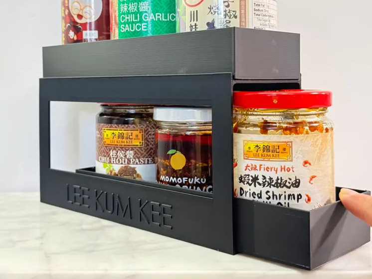 Modular Seasoning Organizer–Dual Height Jar System