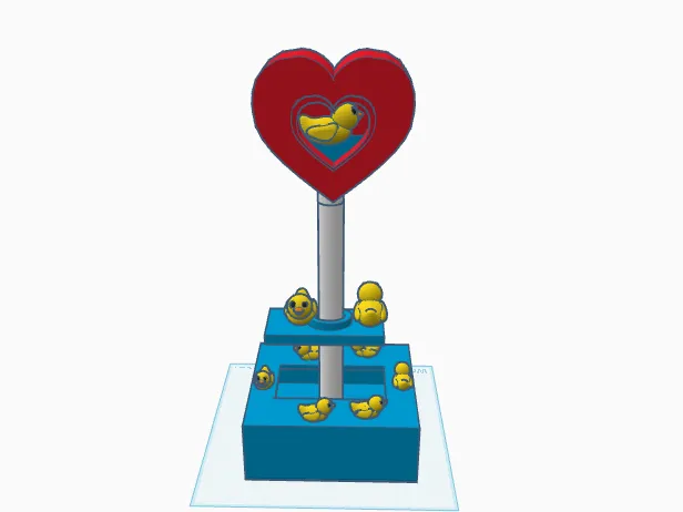 Valentines duck box