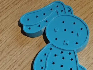 Konijn spijkerplank