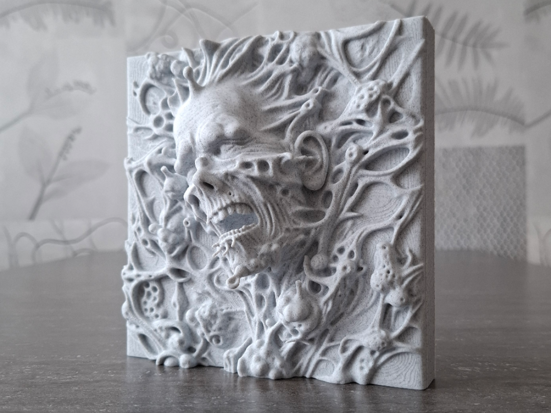 Desolate Entanglemen - Relief Sculpture