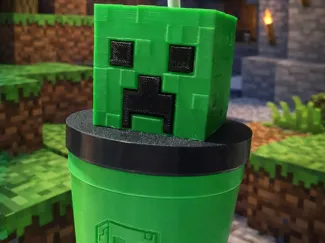 Vaso milkshake Minecraft crepeer