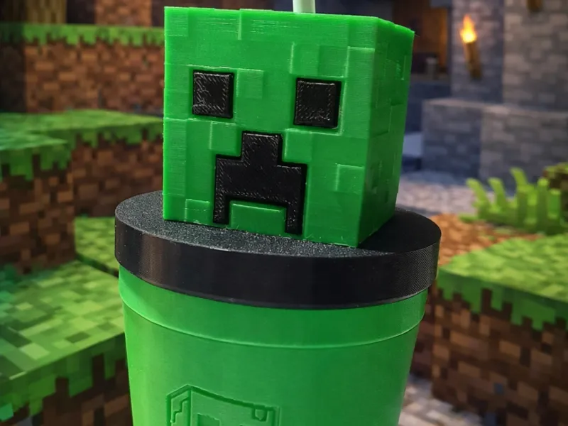 Vaso milkshake Minecraft crepeer