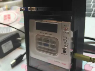 松下md机收藏展示架，偶尔可以听一下音乐