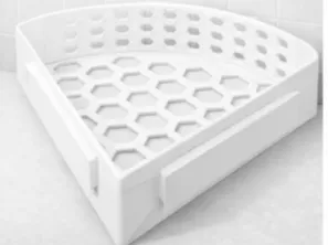 wall mounted shower shelf soap shampoo holder petg