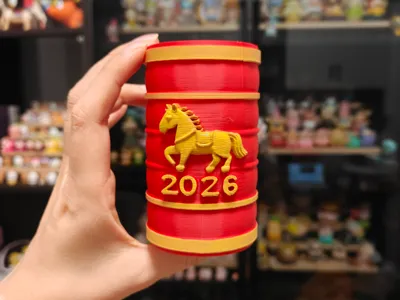 Happy New Year, Firecracker Pony Pen Holder