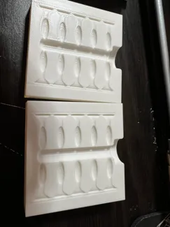 Mini swim bait mold for ice fishing