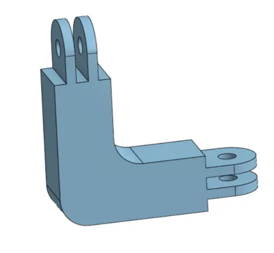 GoPro 90 degree adapter mount