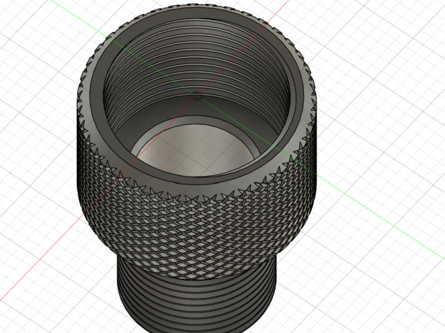 Thread Adapter:  5/8-24 to 1/2-28 