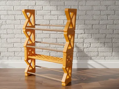 Filament shelf, storage rack, stackable.