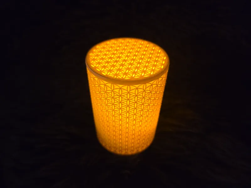 Flower of Life - Blume des Lebens - LED Teelicht