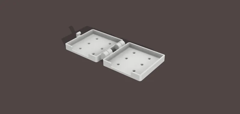 Print-in-Place Tongue Scraper/Cleaner Travel Case