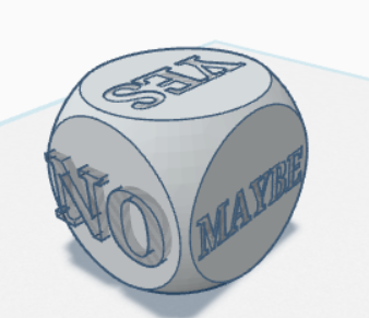 Cube of Decision (Yes/No/Maybe)