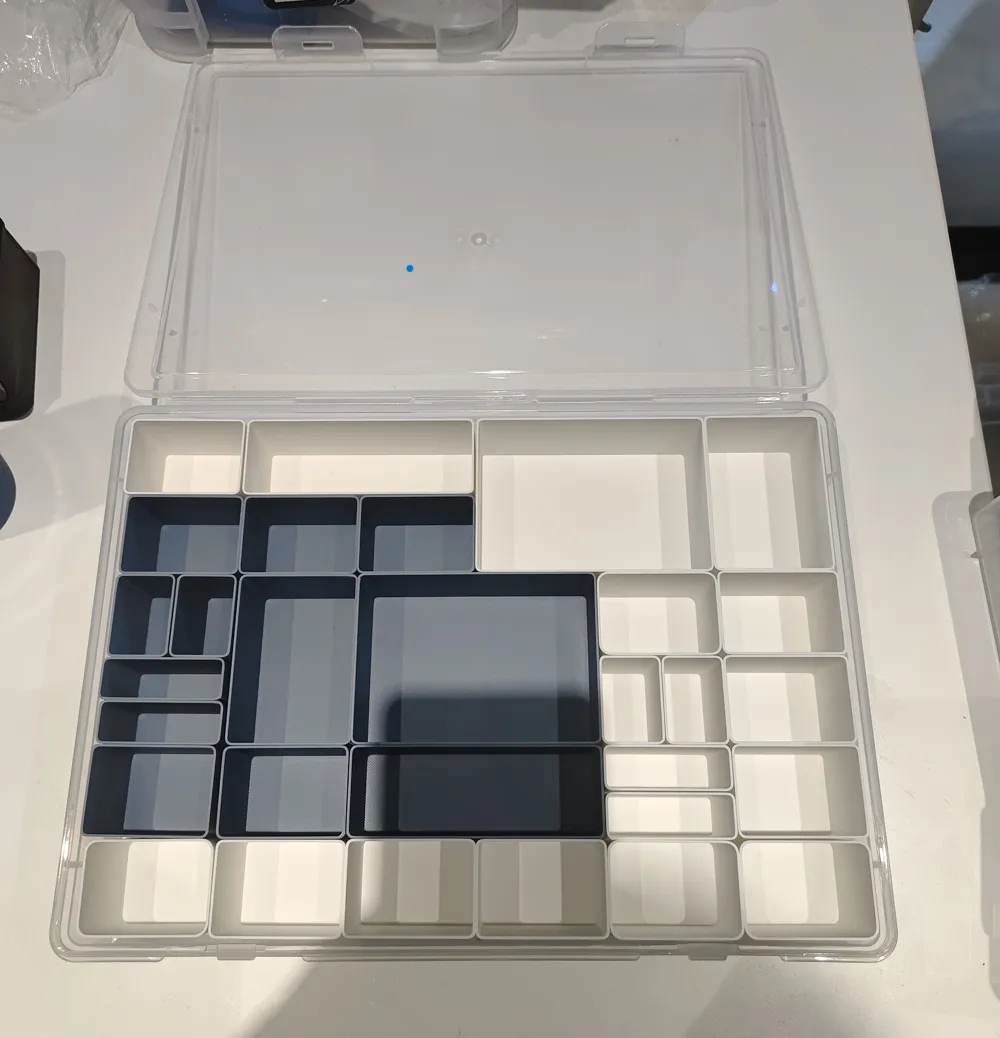 A4 B5 A5 file storage box—Modular storage insert - Free 3D Print Model ...