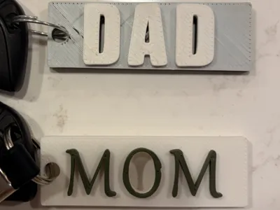 Name tags For Dad/Mom