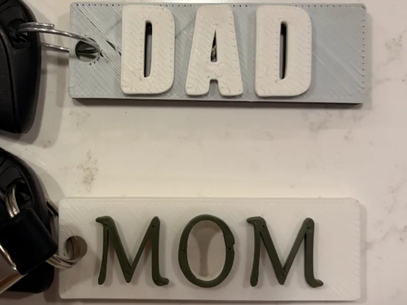 Name tags For Dad/Mom