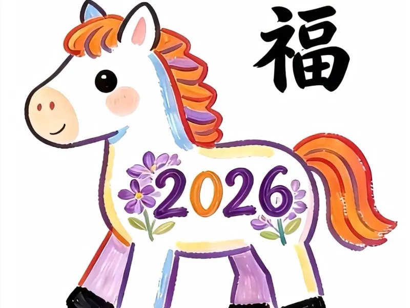 新年可爱小马