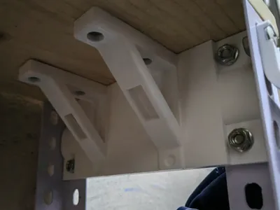 Angle Bracket - Parallel - Long Wood Plank Connector - 195mm Wide