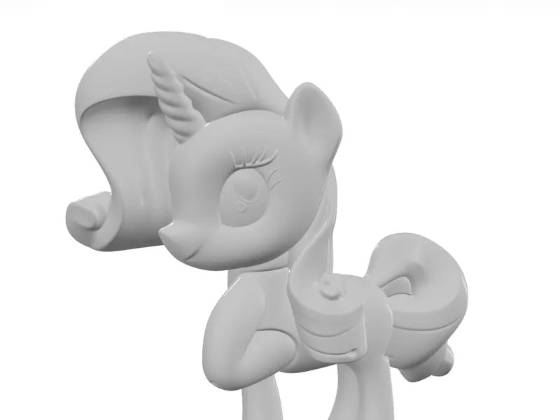 white my little pony