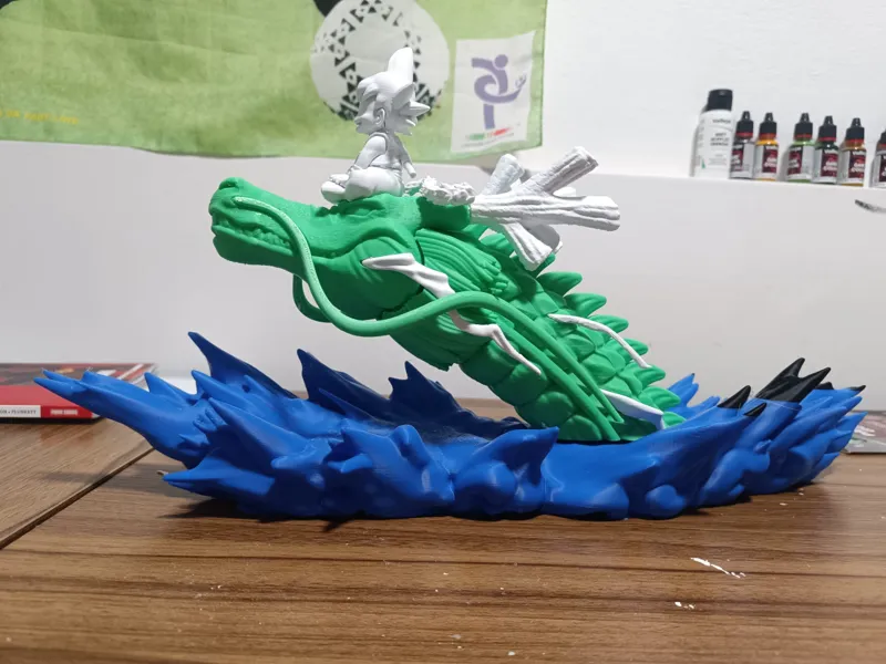 Kid Goku & Shenron 