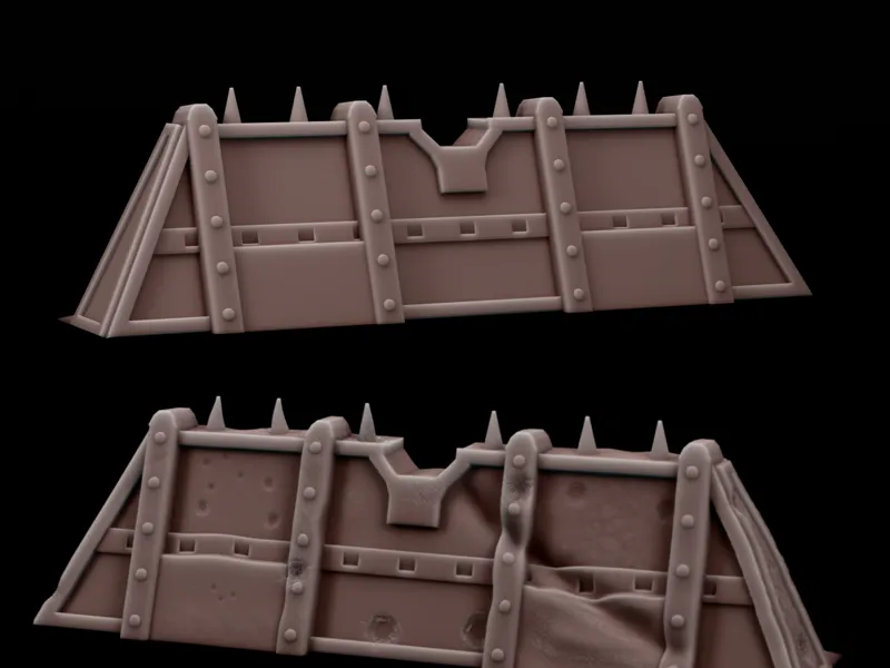 Grimdark Sci Fi Terrain Barricade