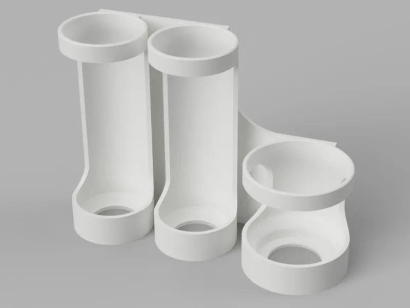 Wall-Mounted Dual Oral-B & Toothpaste Organizer