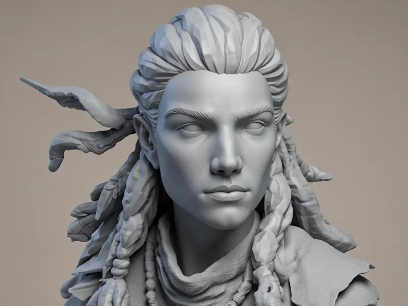Bust of Aloy from Horizon