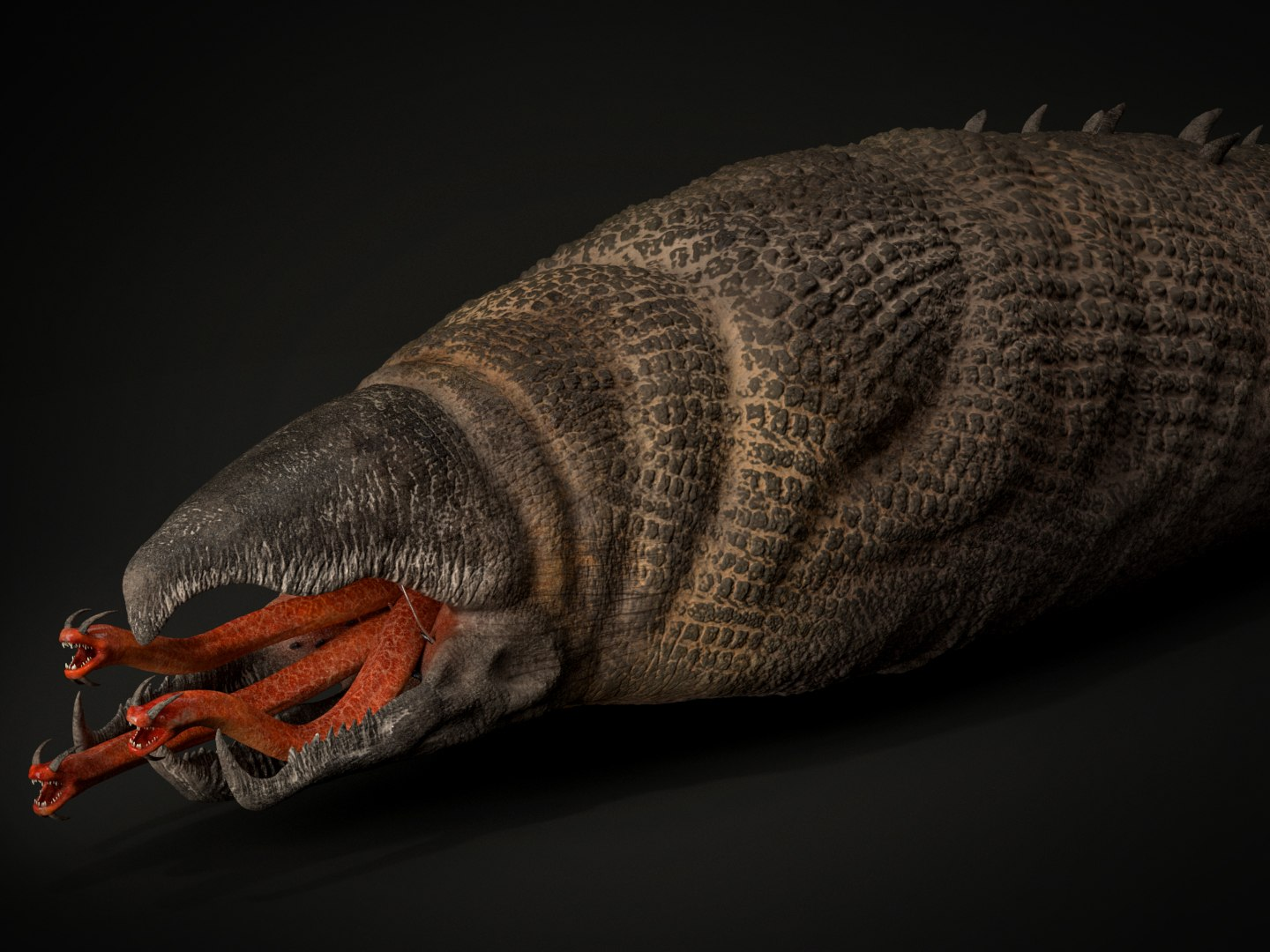 Tremor Graboid Worm - 3D Model Movie Replica