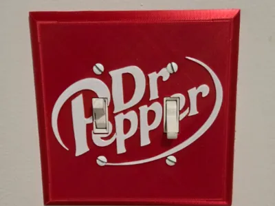 Dr. Pepper Light Switch Cover