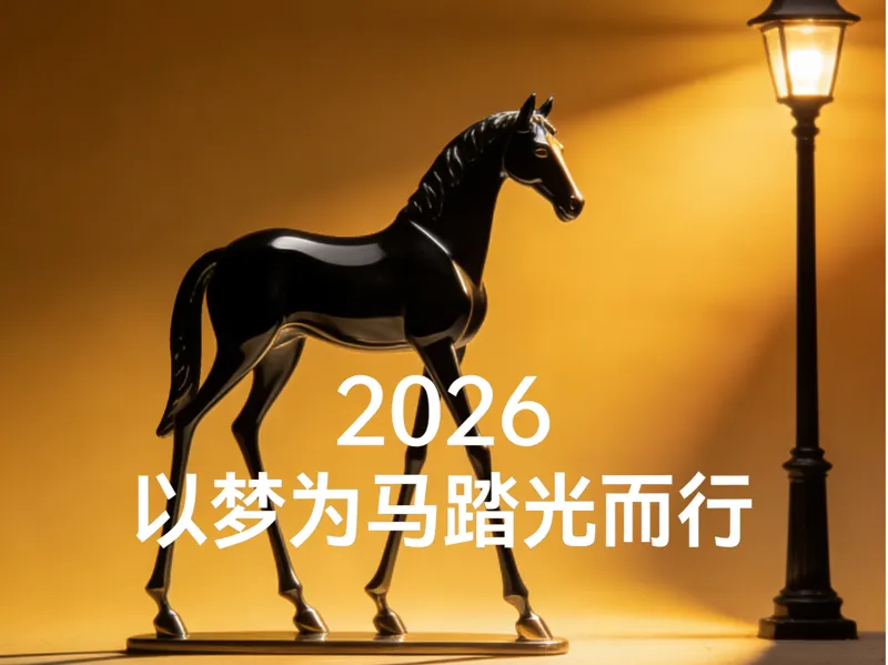 以梦为马踏光而行 马年摆件 新年装饰