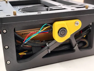 SFF ITX/mATX Open Case/Chassis Side-mounted Power Button