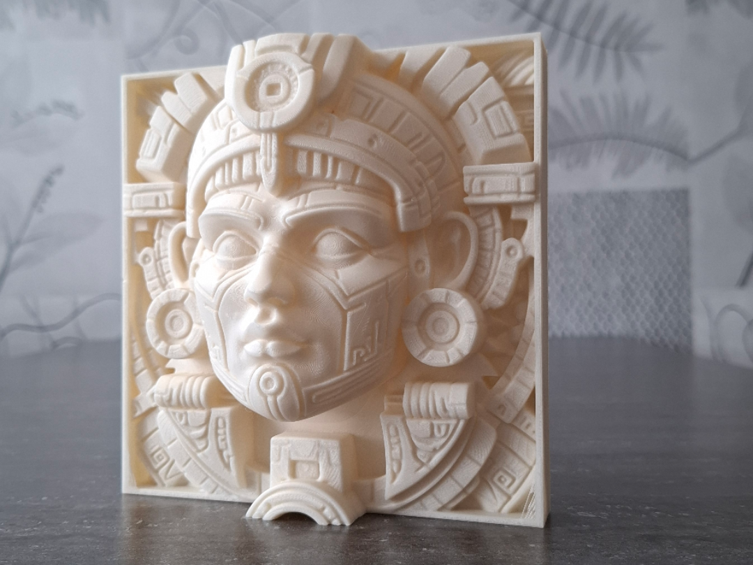 Sun King's Mask - Relief Sculpture