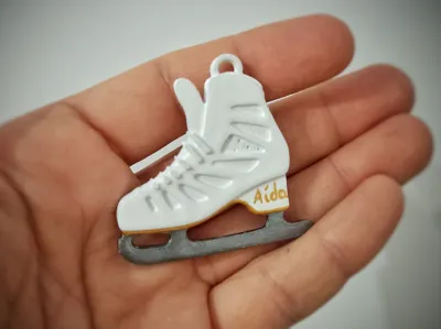 Ice Skates Keychain