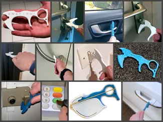 contactless door opener and sheath