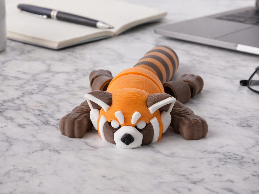 Articulated Red Panda Flexi Toy