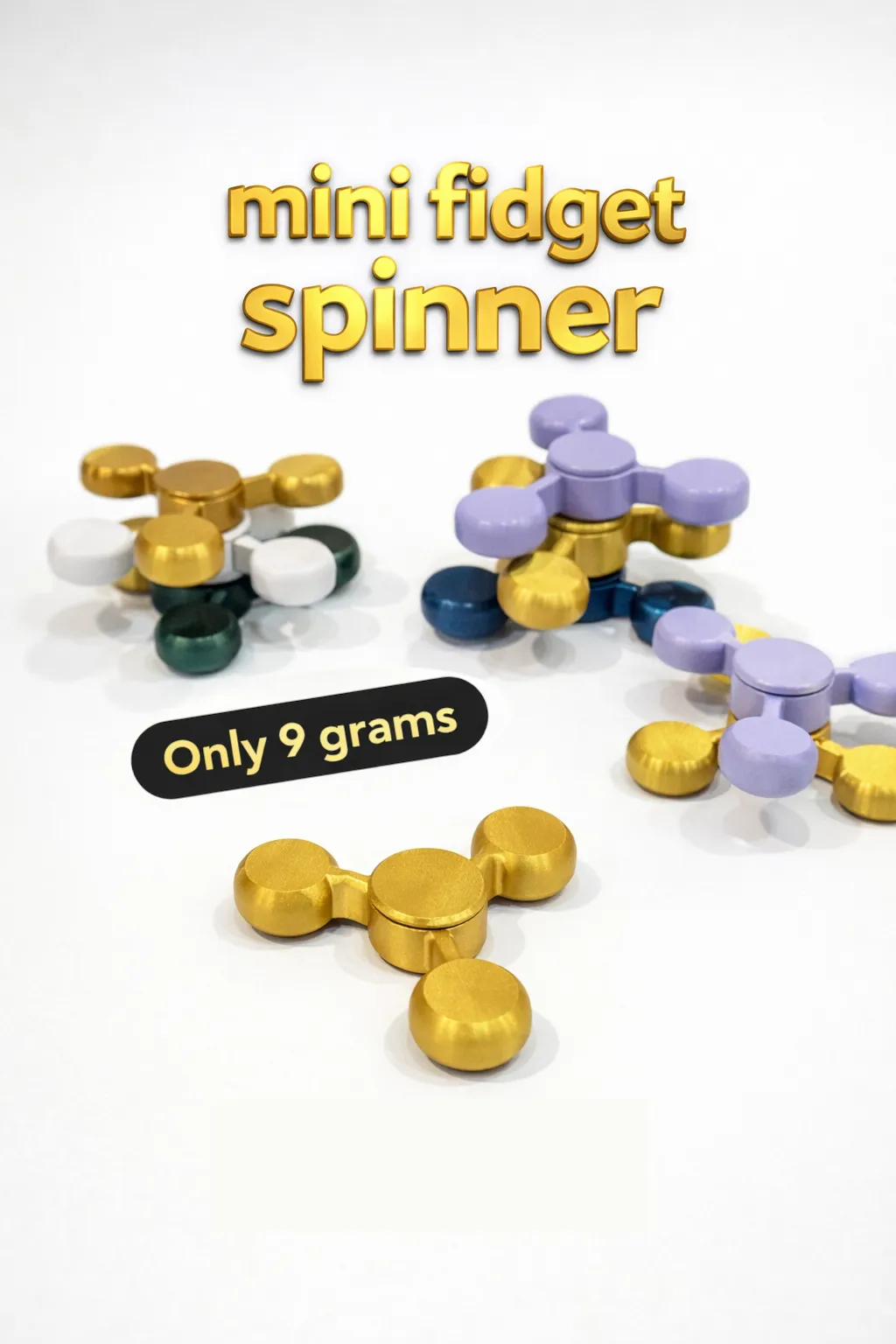 mini fidget spinner 3d printed