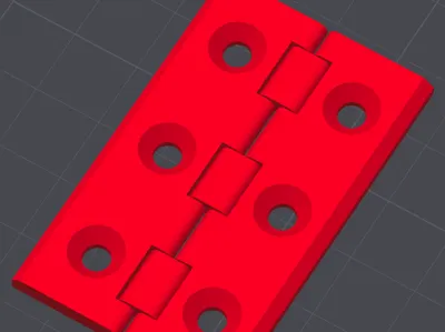 Hinges, 10g filament cost, stable, ready in 25min!