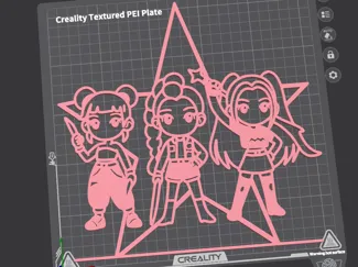 Huntrix Star Line Art Sign – Inspired by KPDH