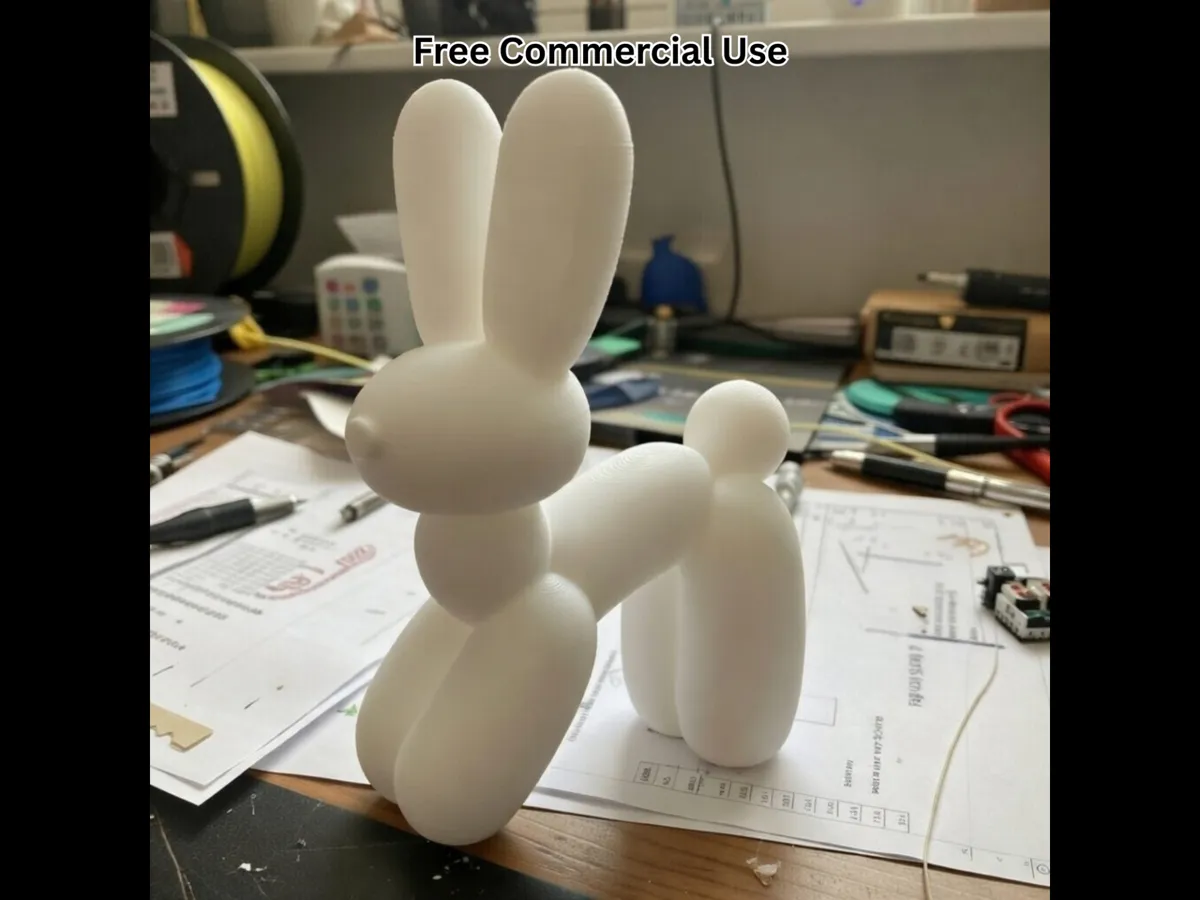 Statue de lapin ballon