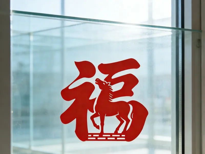 马年剪纸画