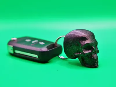 skull keychain
